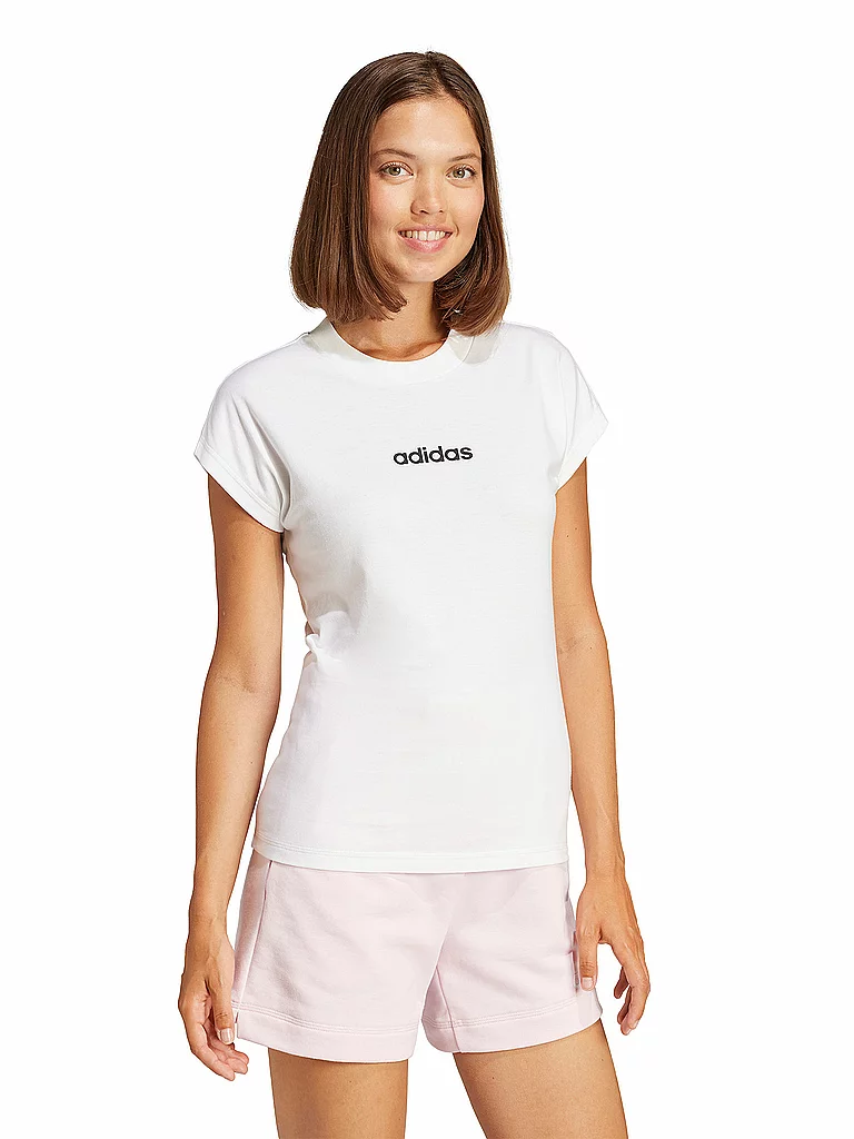 ADIDAS Damen T-Shirt LIN SJ T weiss | XL — Bild 3
