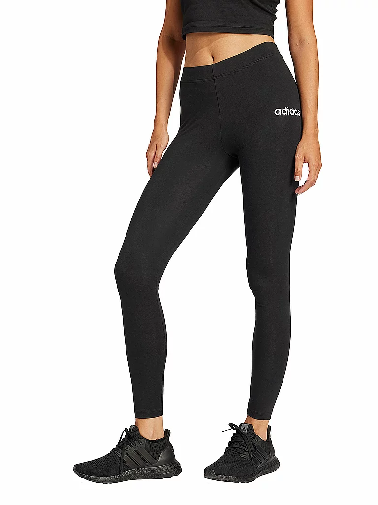ADIDAS Damen Legging Lin SJ schwarz | M — Bild 3