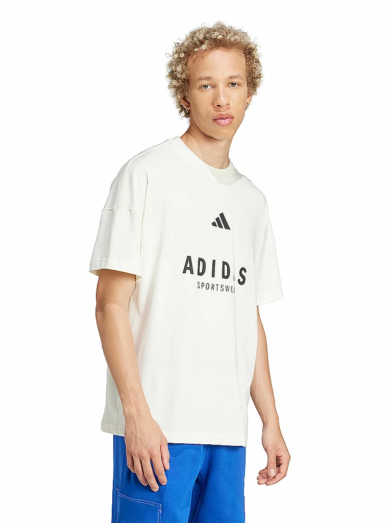 ADIDAS Herren T-Shirt SZN creme | L — Bild 3