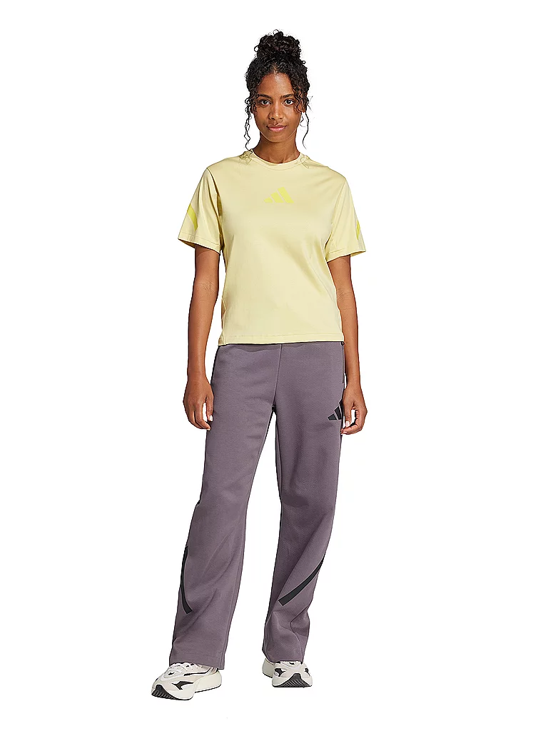 ADIDAS Damen T-Shirt ZNE gelb | S — Bild 3