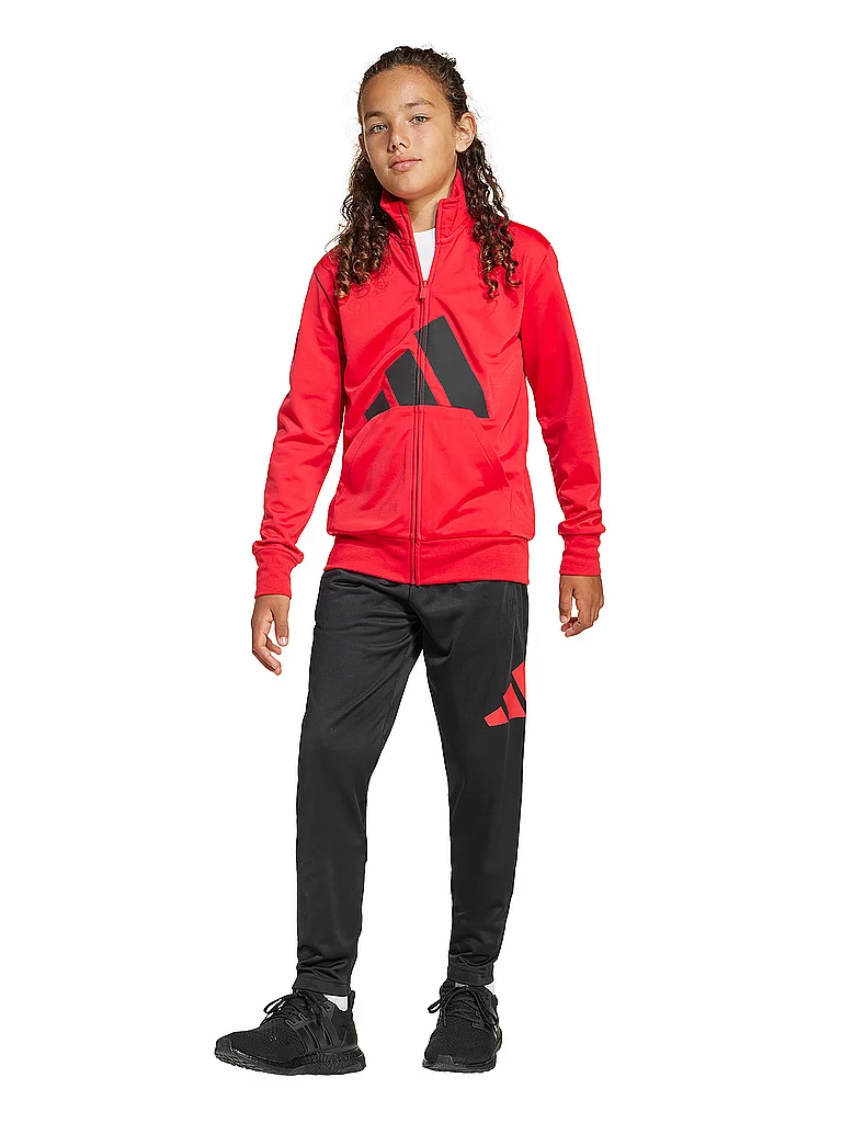 ADIDAS Mädchen Trainingsanzug BL TR TS 205 rot | 140 — Bild 3