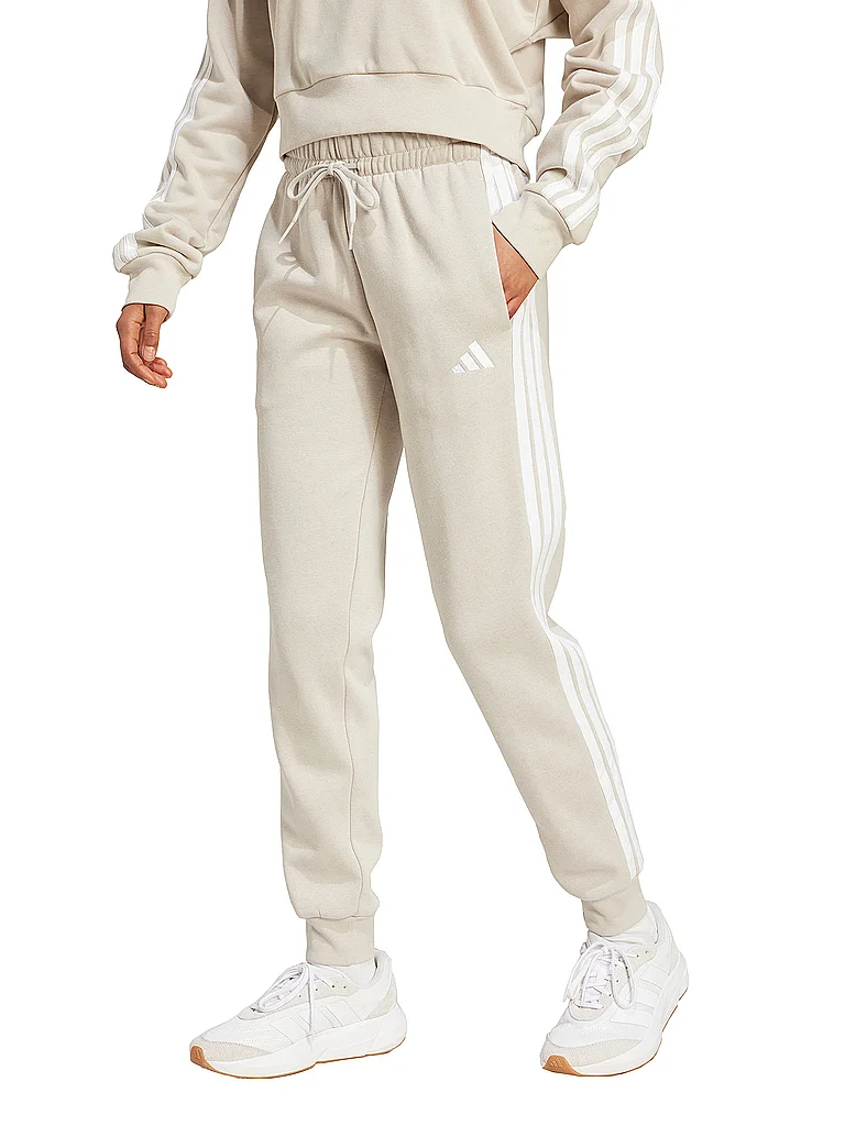 ADIDAS Damen Jogginghose 3S creme | XL — Bild 3