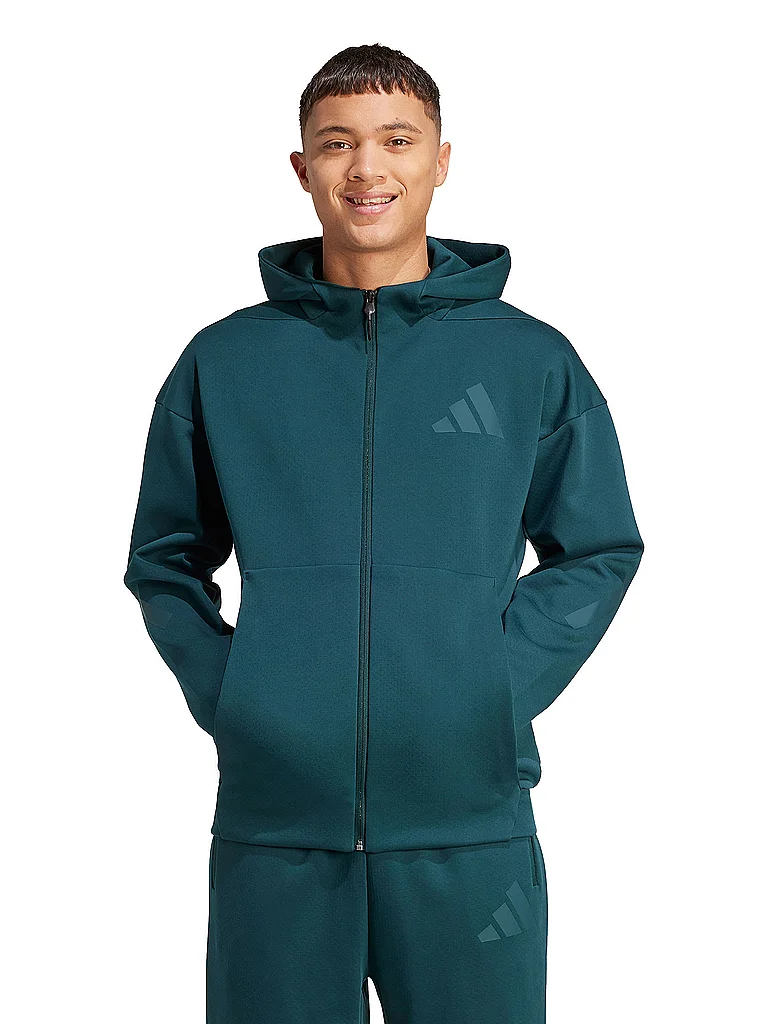 ADIDAS Herren Kapuzenjacke ZNE petrol | S — Bild 3