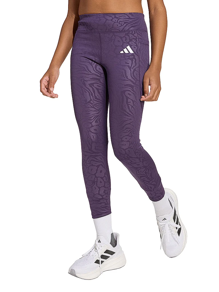 ADIDAS Mädchen Fitnesstight All Sports Optime Animalprint lila | 152 — Bild 3