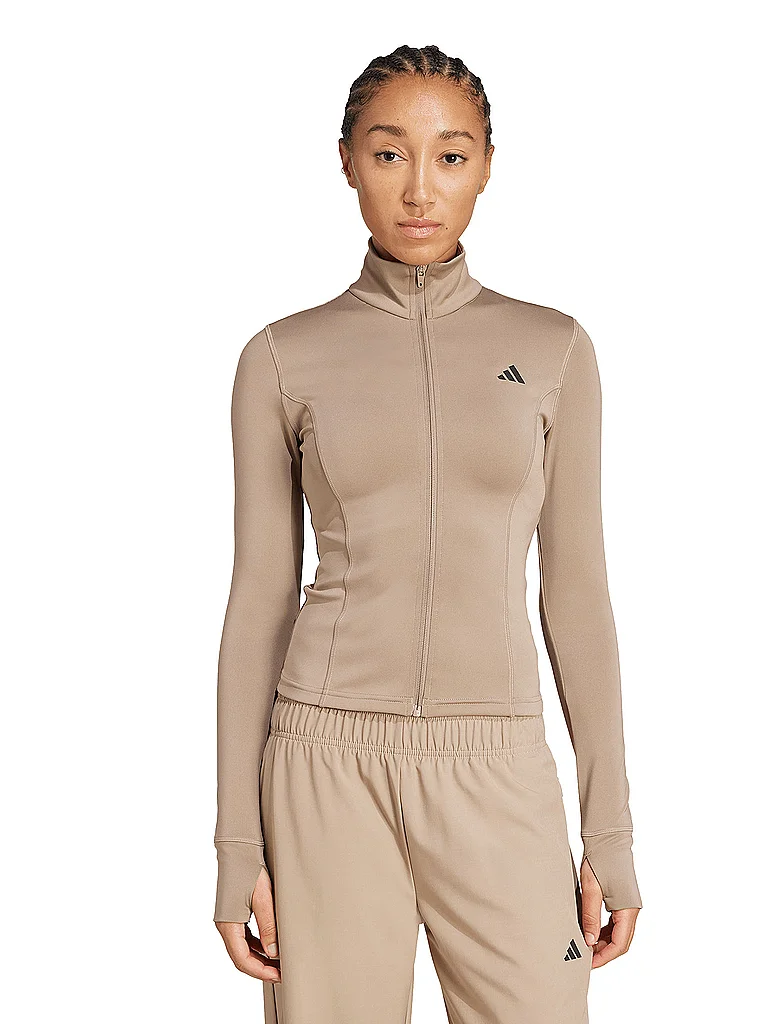 ADIDAS Damen Jacke WE ZP THRU camel | L — Bild 3