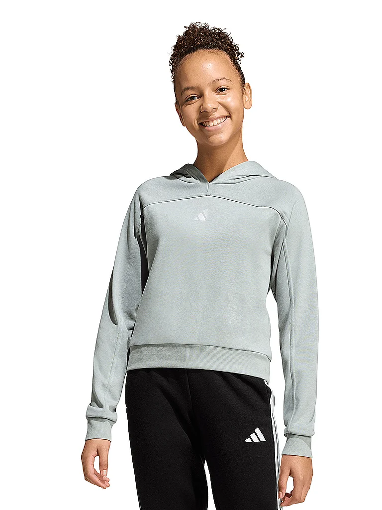 ADIDAS Mädchen Hoodie JG Glam SWT mint | 152 — Bild 3