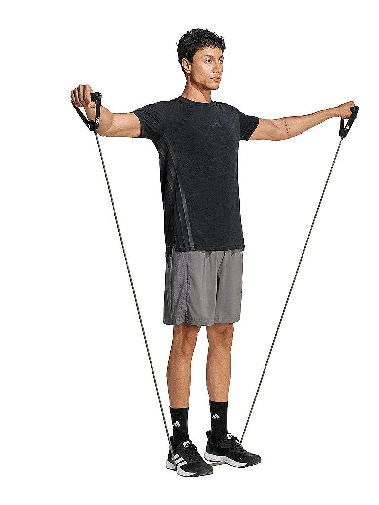 ADIDAS Herren Fitnessshorts Workout Essentials grau | M — Bild 3