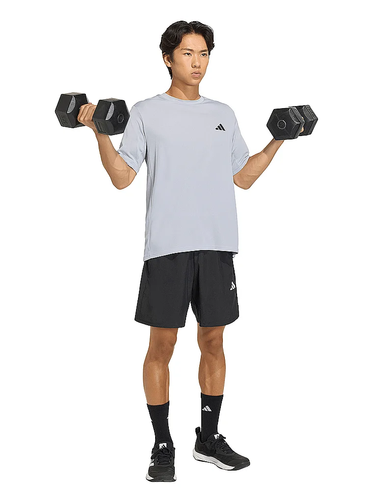 ADIDAS Herren Fitnessshirt WE BAS grau | XL — Bild 3