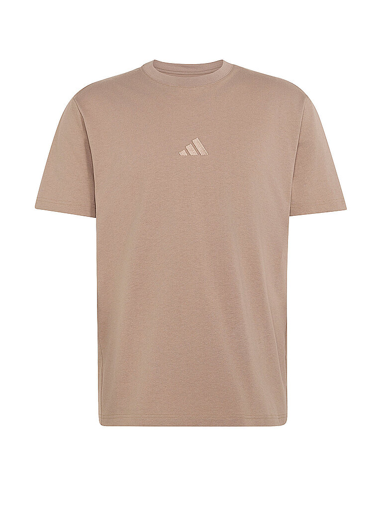 ADIDAS Heren T-Shirt Small Logo braun | S