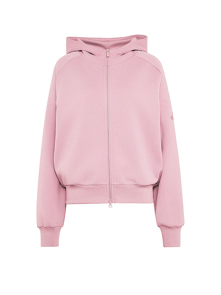 ADIDAS Damen Kapuzenjacke Soft Lux rosa | L