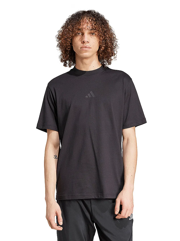 ADIDAS Herren T-Shirt schwarz | L — Bild 3
