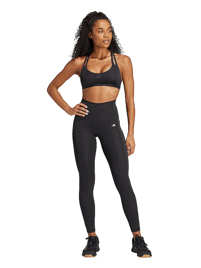 ADIDAS Damen Sport-BH Aerim Low Support schwarz | S (A/B) — Bild 3