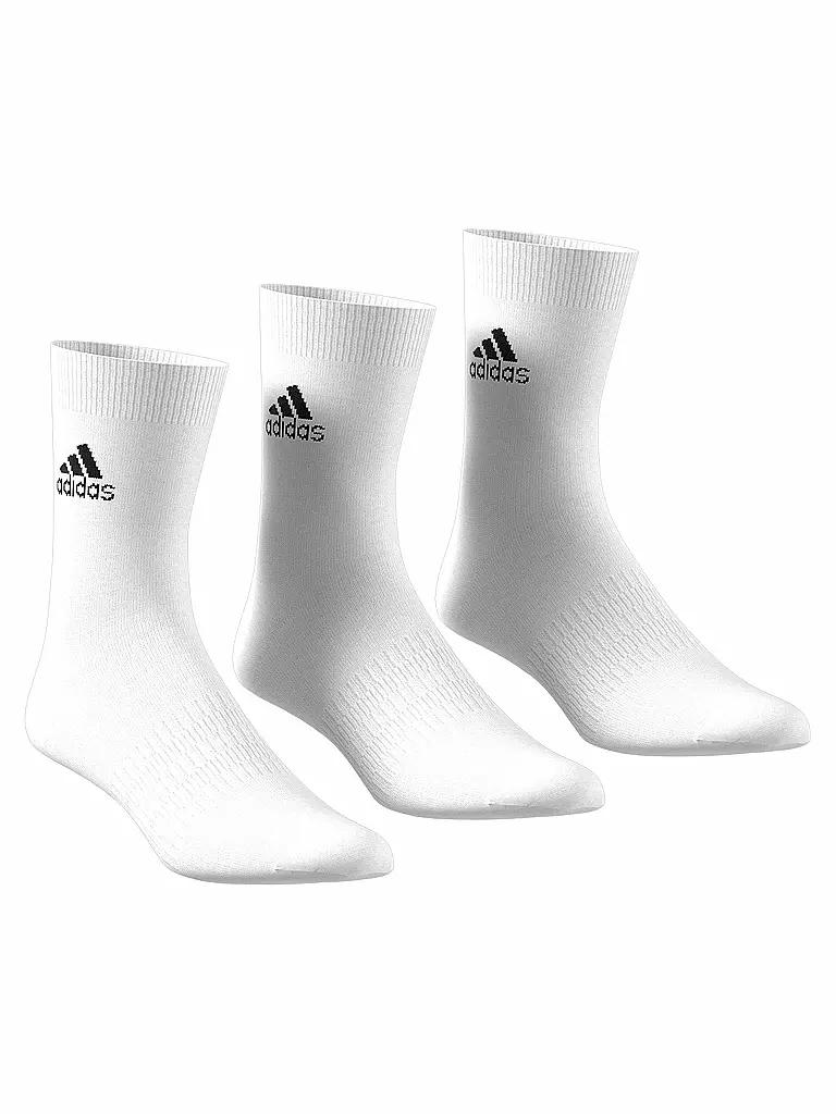 ADIDAS | 3er Pkg. Socken Light Crew Regular Cut | weiß