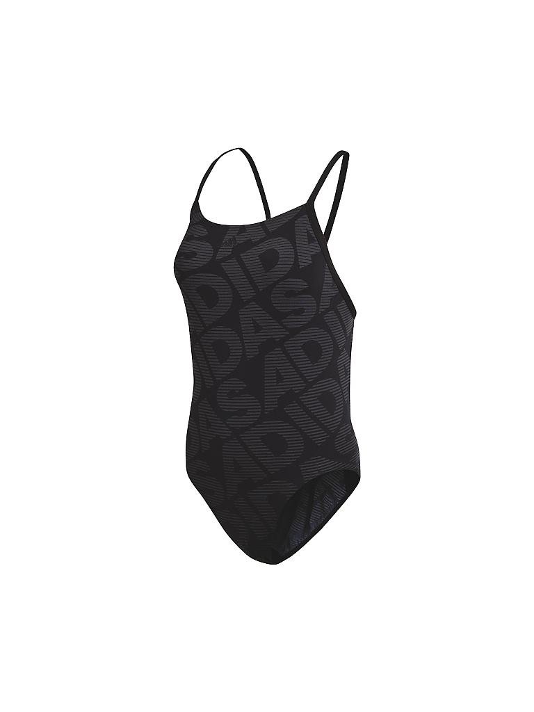 ADIDAS | Damen Badeanzug Allover Print | schwarz