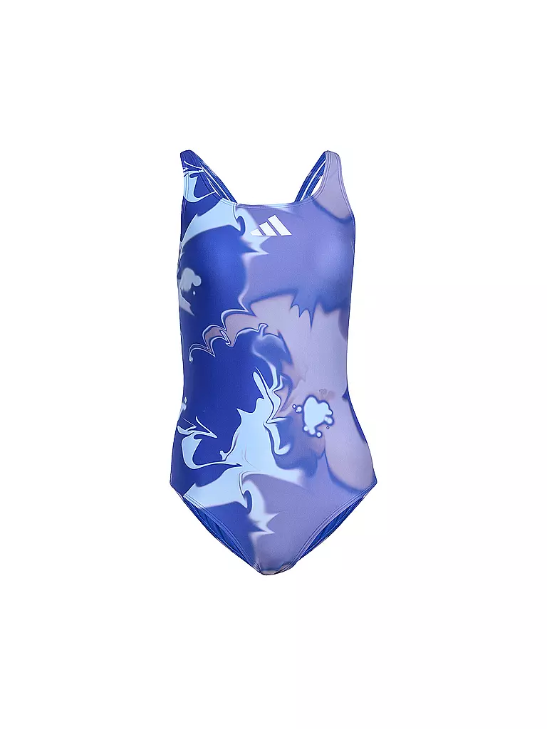 ADIDAS | Damen Badeanzug Tie-Dyed Graphic V-Back | blau