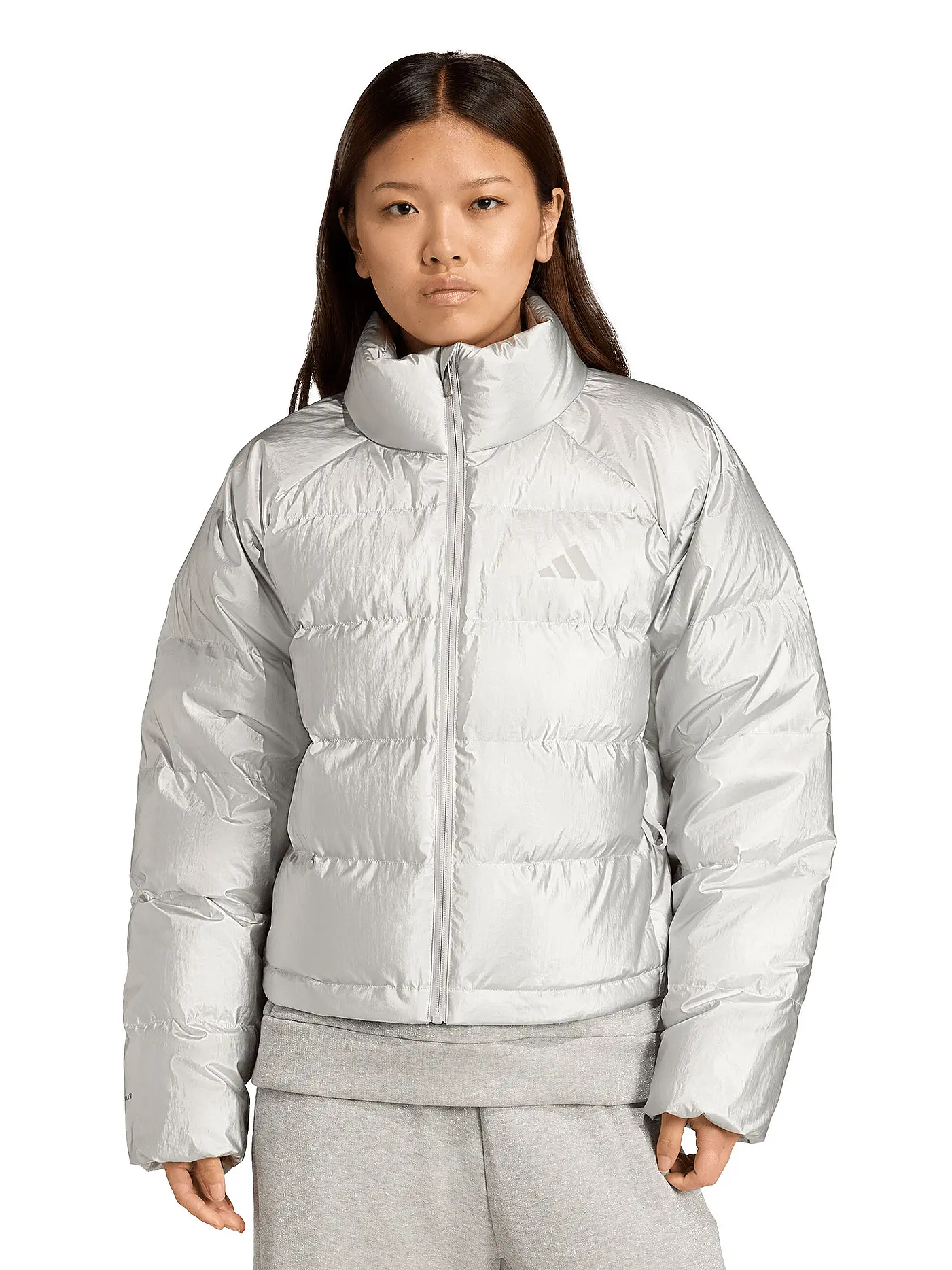 ADIDAS | Damen Daunenjacke Helionic Holiday CLIMAWARM | silber