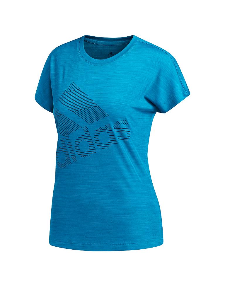ADIDAS | Damen Fitness-Shirt Badge of Sport | blau