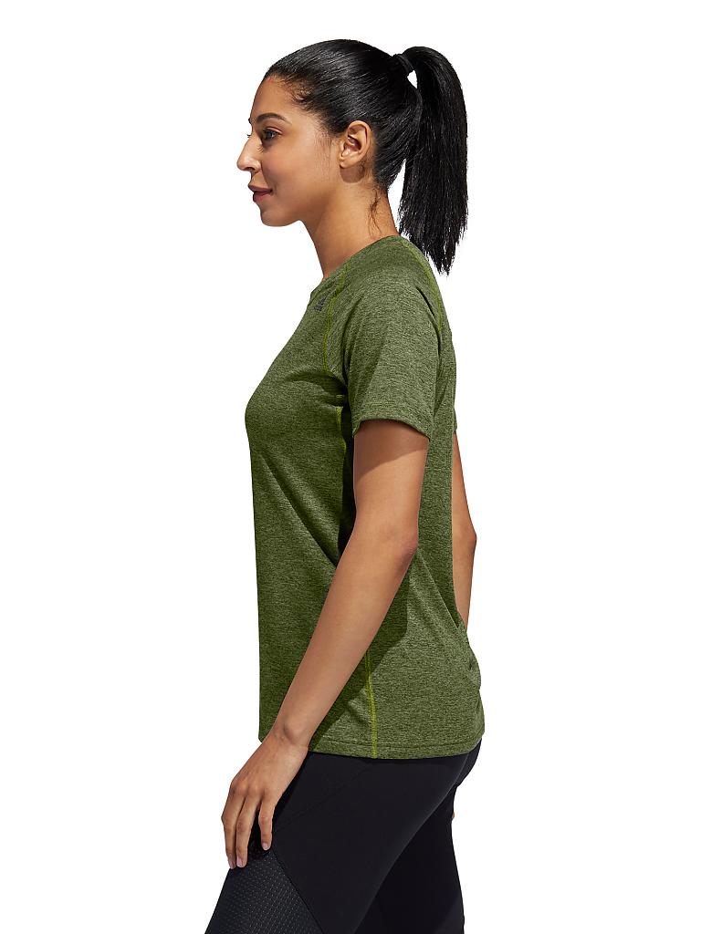 ADIDAS | Damen Fitness-Shirt Prime 3-Streifen | grün