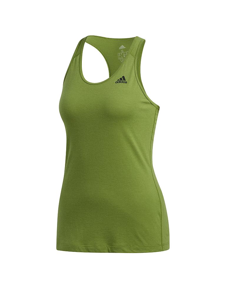 ADIDAS | Damen Fitness-Tanktop Prime 3-Streifen | grün