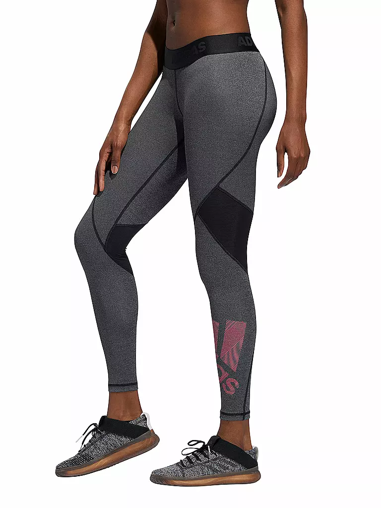 ADIDAS | Damen Fitness-Tight Alphaskin Badge of Sport | schwarz