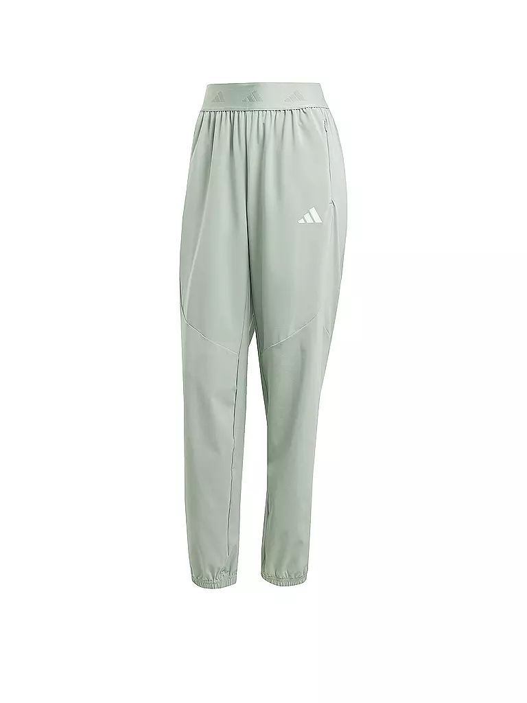 ADIDAS | Damen Fitnesshose D4T Woven | hellgrün
