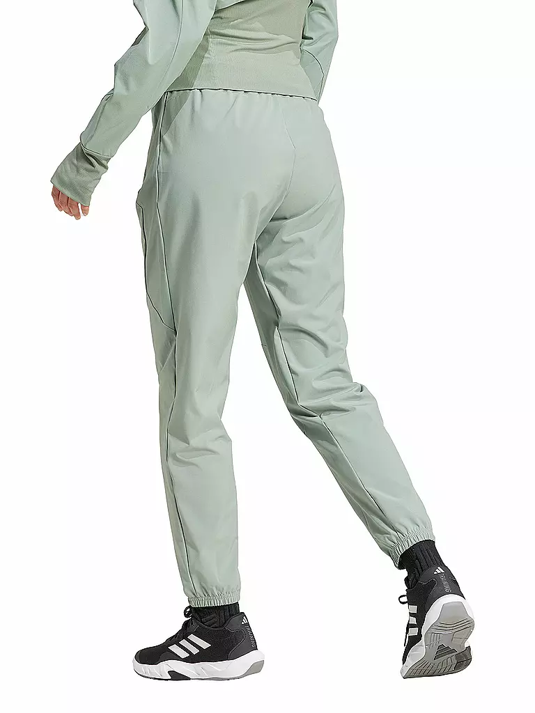 ADIDAS | Damen Fitnesshose D4T Woven | hellgrün