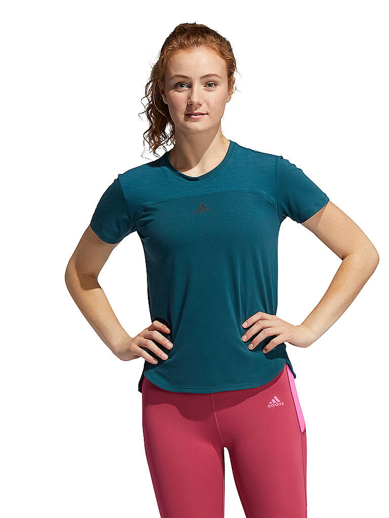 ADIDAS | Damen Fitnessshirt Aeroready  | blau