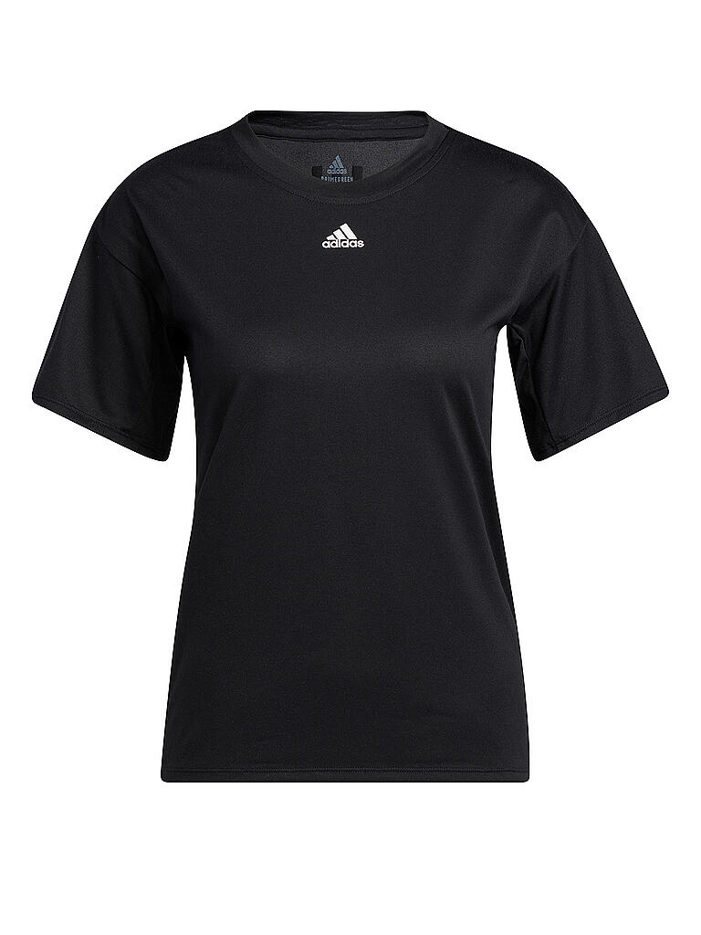 ADIDAS | Damen Fitnessshirt AEROREADY 3-Streifen | schwarz