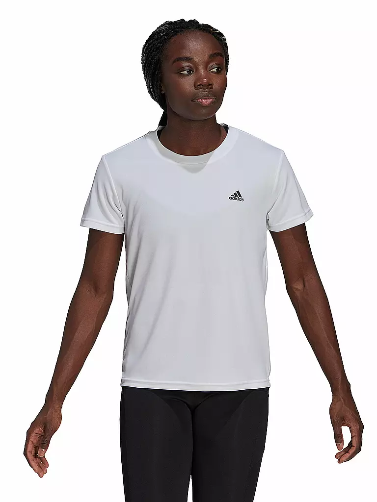 ADIDAS | Damen Fitnessshirt AEROREADY Designed 2 Move | weiss