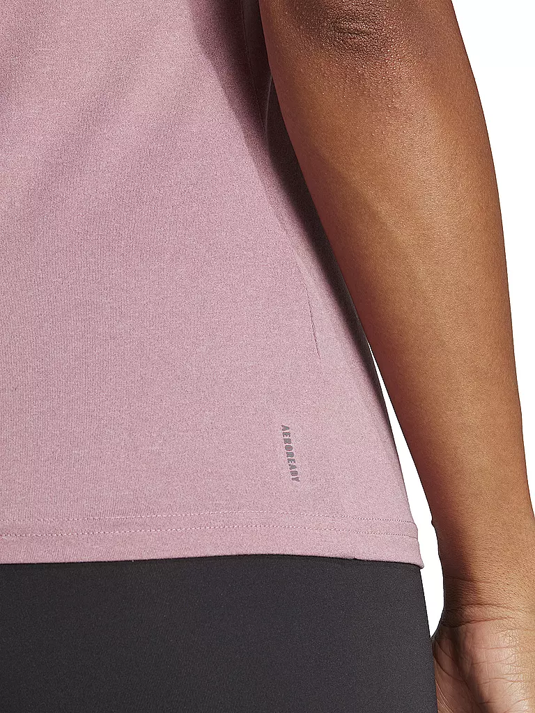 ADIDAS | Damen Fitnessshirt AEROREADY Train Essentials Minimal Branding V-Neck | weiss