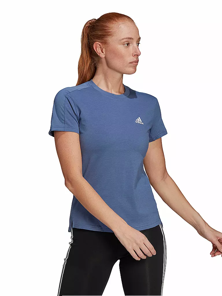ADIDAS | Damen Fitnessshirt Design2Move Aeroready | blau
