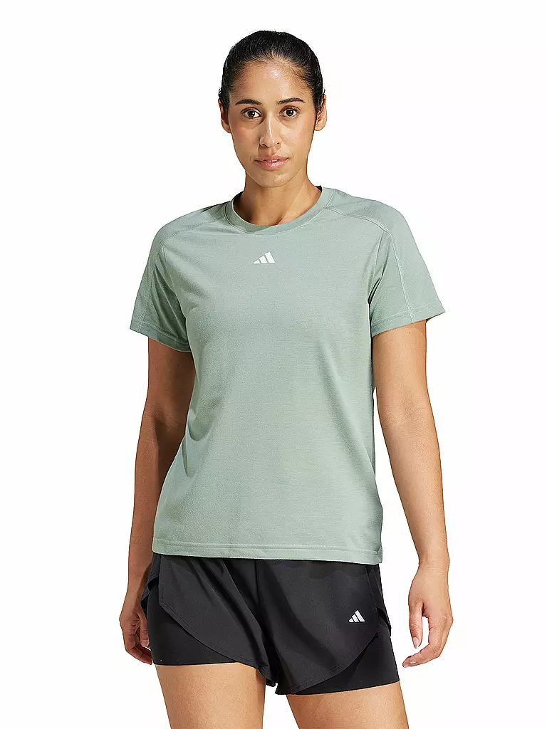ADIDAS | Damen Fitnessshirt TR-ES Crew | hellgrün