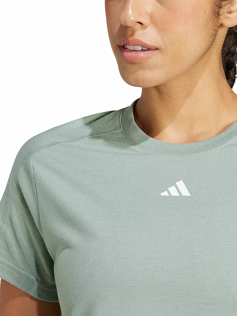 ADIDAS | Damen Fitnessshirt TR-ES Crew | hellgrün