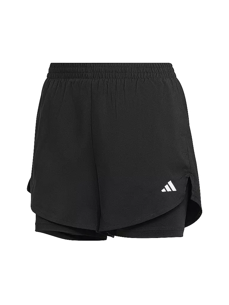 ADIDAS | Damen Fitnessshort 2in1 | schwarz