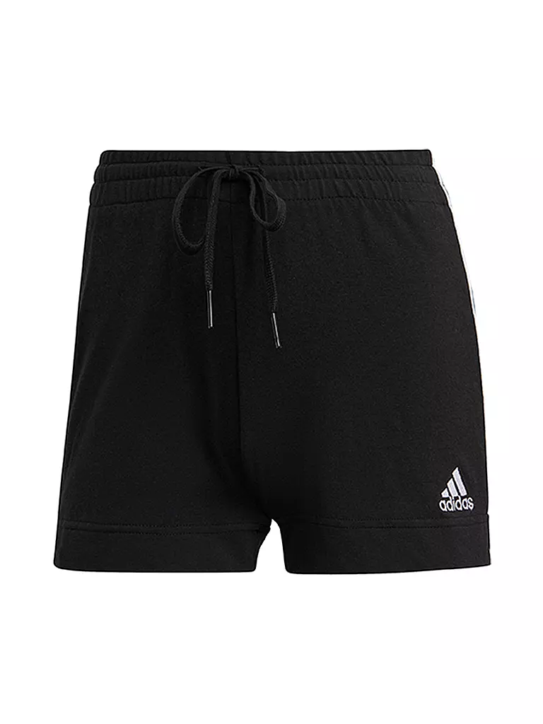 ADIDAS | Damen Fitnessshort Essentials Slim 3-Streifen | schwarz