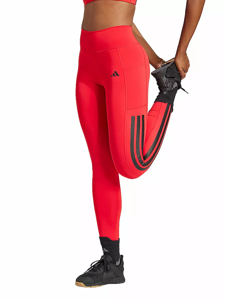 ADIDAS | Damen Fitnesstight Opt 3S | rot
