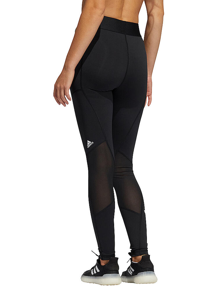 ADIDAS | Damen Fitnesstight Techfit Mid Rise Badge of Sport | schwarz
