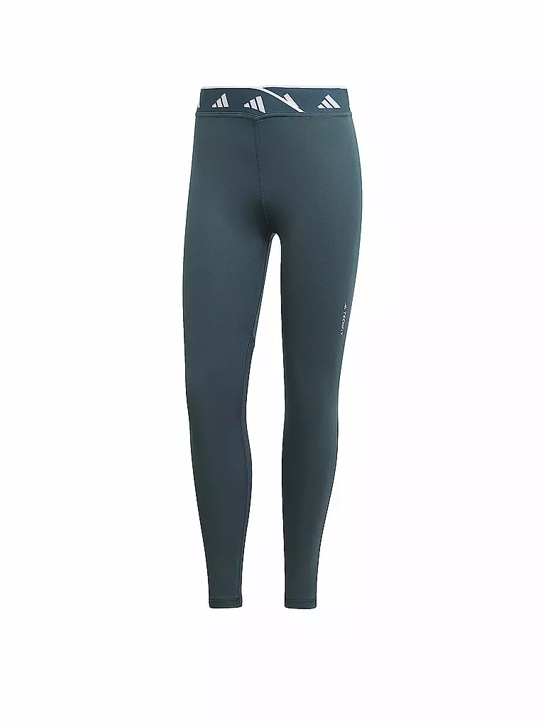 ADIDAS | Damen Fitnesstight Techfit V-Shaped Elastic 7/8 | petrol