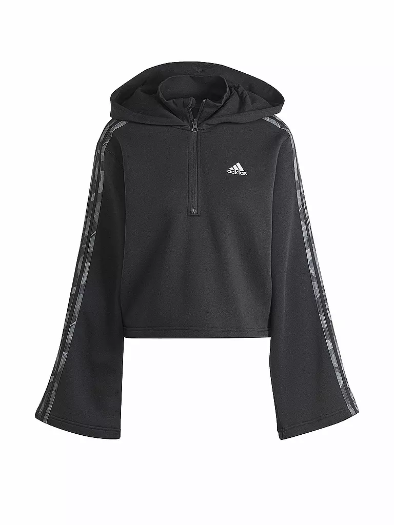 ADIDAS | Damen Hoodie Floral Graphics 3-Streifen | schwarz