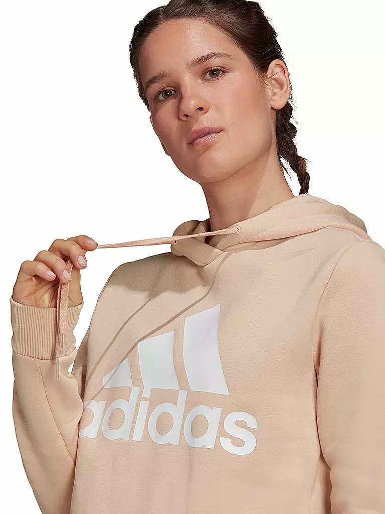 ADIDAS | Damen Hoodie LOUNGEWEAR Essentials Logo Fleece | rosa