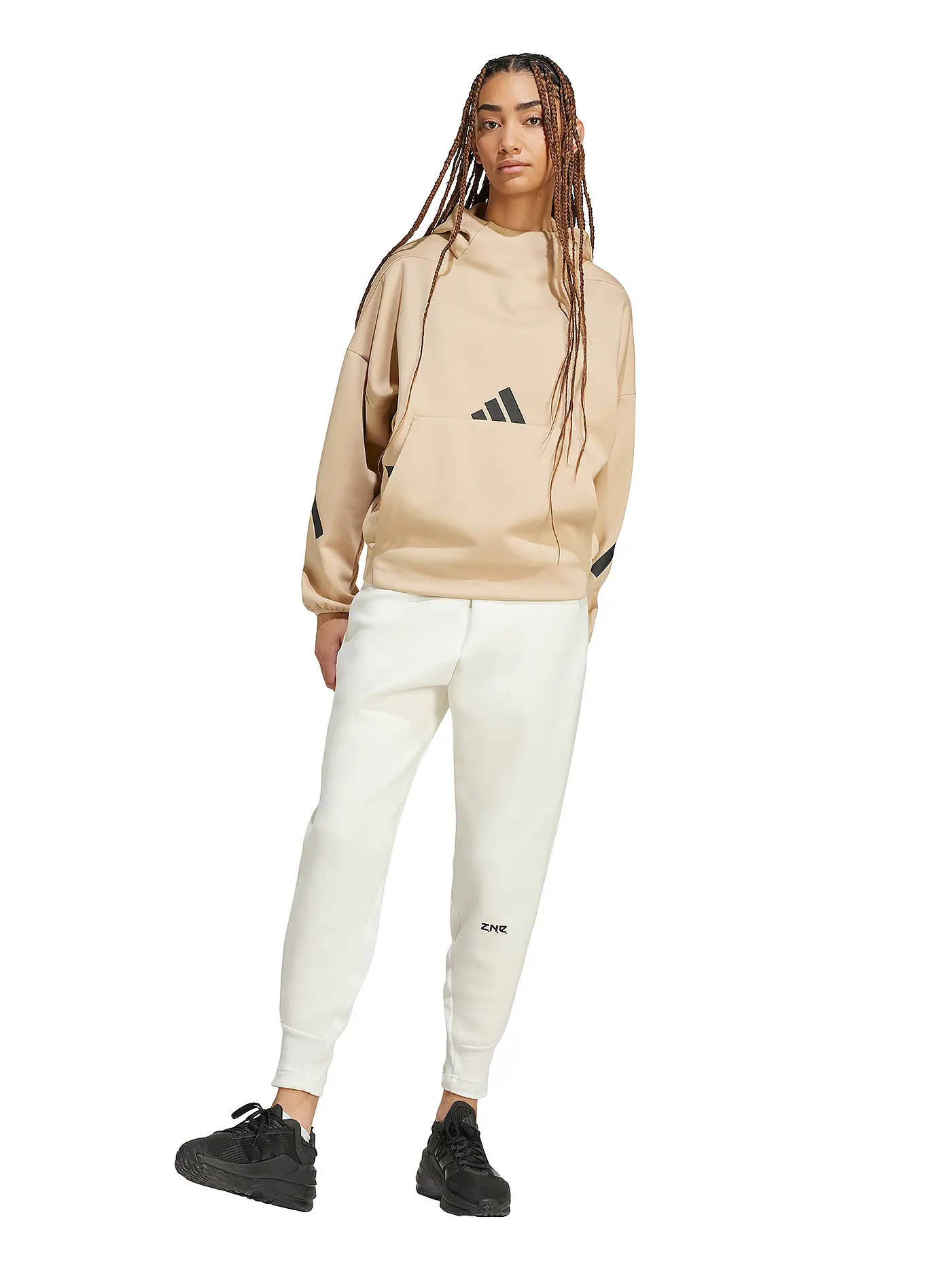 ADIDAS | Damen Hoodie Z.N.E. | camel