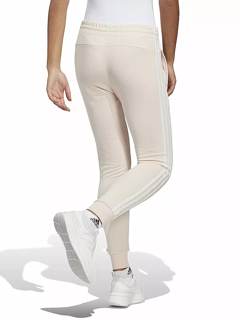 ADIDAS | Damen Jogginghose Essentials 3-Streifen French Terry Cuffed | beige