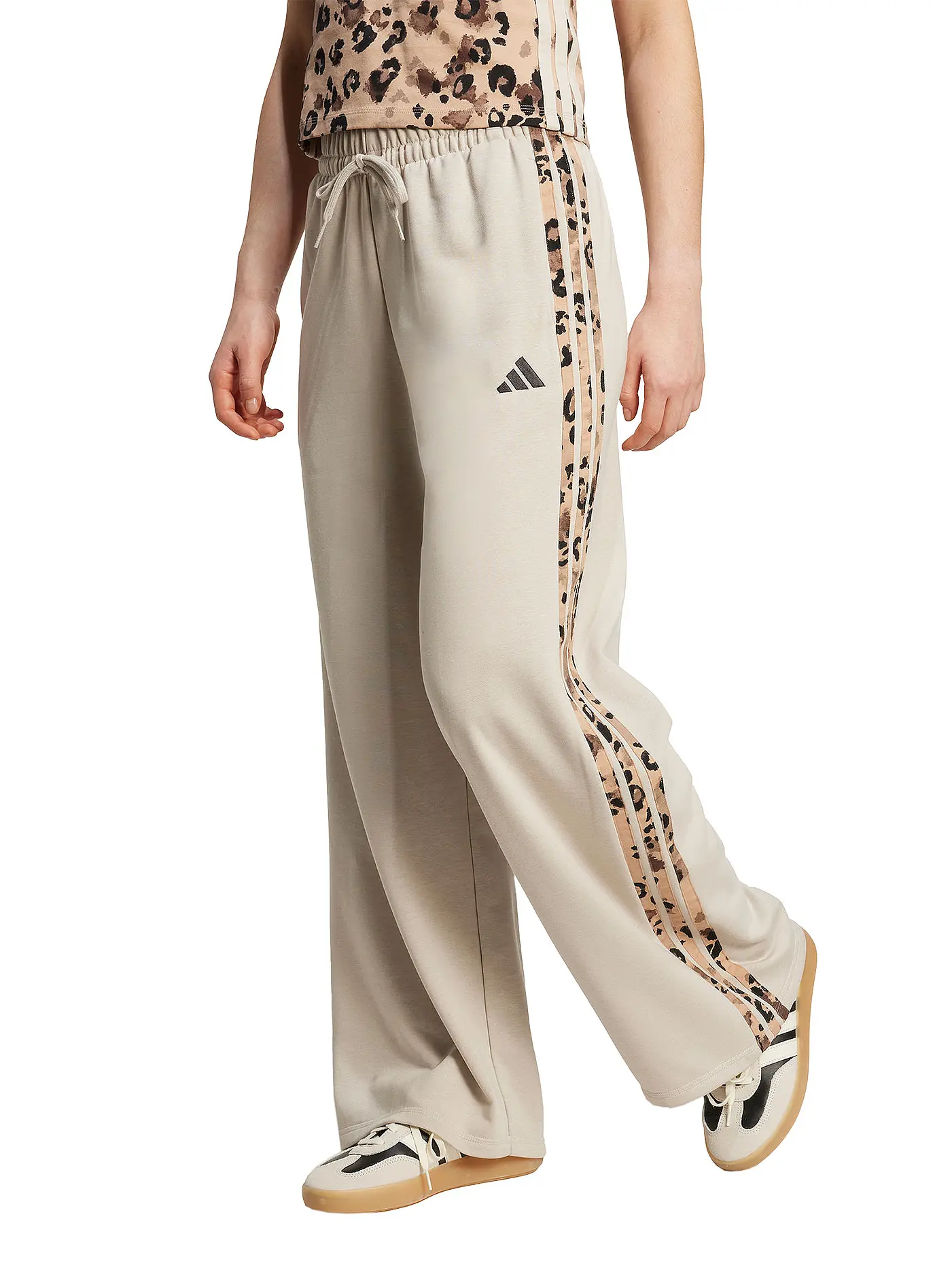 ADIDAS | Damen Jogginghose weites Bein | beige