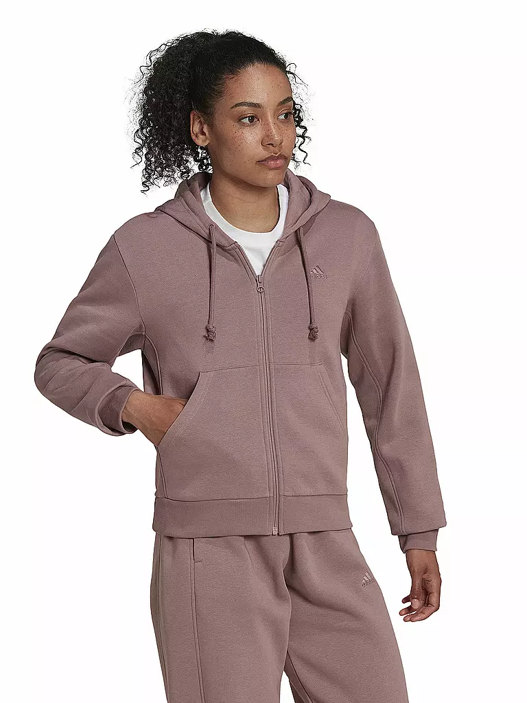 ADIDAS | Damen Kapuzenjacke ALL SZN Fleece Full-Zip  | beere