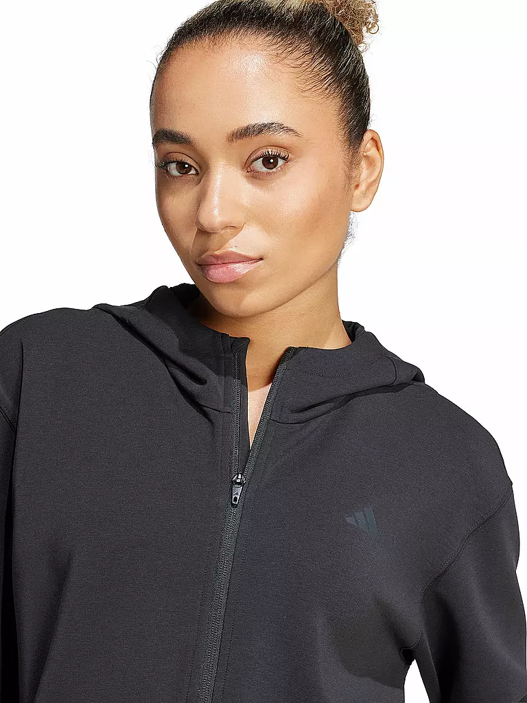 ADIDAS | Damen Kapuzenjacke D4T | schwarz