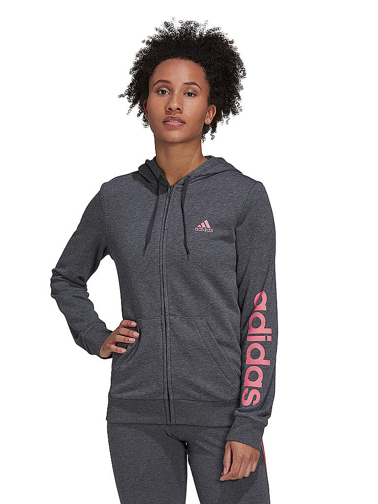 ADIDAS | Damen Kapuzenjacke Essentials Logo | grau