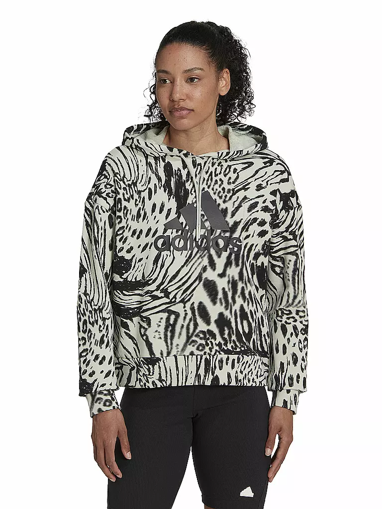 ADIDAS | Damen Kapuzenpullover Future Icons Animal Print | mint