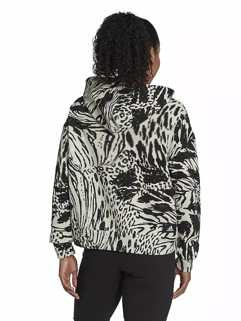 ADIDAS | Damen Kapuzenpullover Future Icons Animal Print | mint