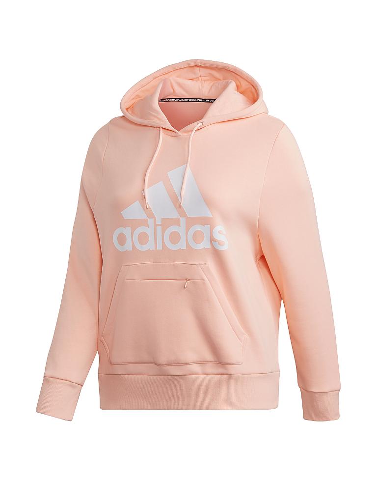 ADIDAS | Damen Kapuzensweater Badge of Sport (Plus-Size) | rosa