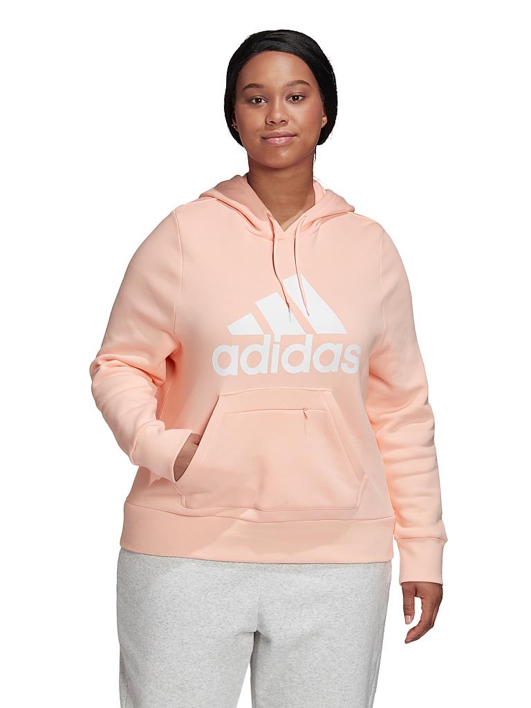 ADIDAS | Damen Kapuzensweater Badge of Sport (Plus-Size) | rosa